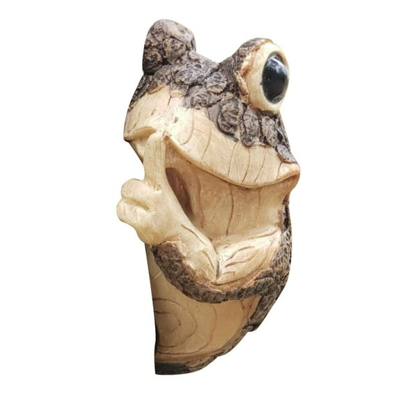 Solar LED Squirrel Garden Statue, Resin, Solar-Powered, Hand-Painted, for Outdoor Trees, Fences, Garden & Holiday Decor