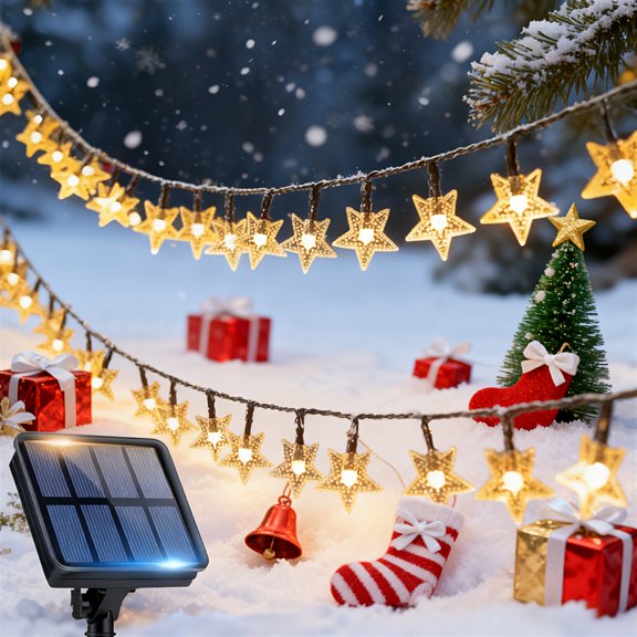 Solar LED String Lights 100/50/20 LEDs, 8 Modes for Outdoor Indoor Decor - Christmas Tree, Garden, Wedding, Party, Halloween