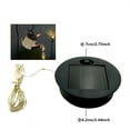 thumbnail image 1 of Solar LED String Lights, Solar Lantern Replacement top Panel, Outdoor Garden Waterproof Solar Light Accessory with Warm Yellow LED Copper String Lights, Durable ABS Material, 1 of 8