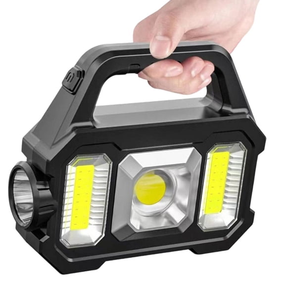 Solar LED Work Light With Reverse Charging Feature For Construction Site And Outdoor Exploration
