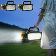 thumbnail image 1 of Solar Lamp | Super Bright LED Camping Lantern | USB & Solar Rechargeable Flashlight | IPX65 Waterproof | 2400mAh Battery | Multi-Mode Emergency Tent Light | Portable Handheld Design, 1 of 8