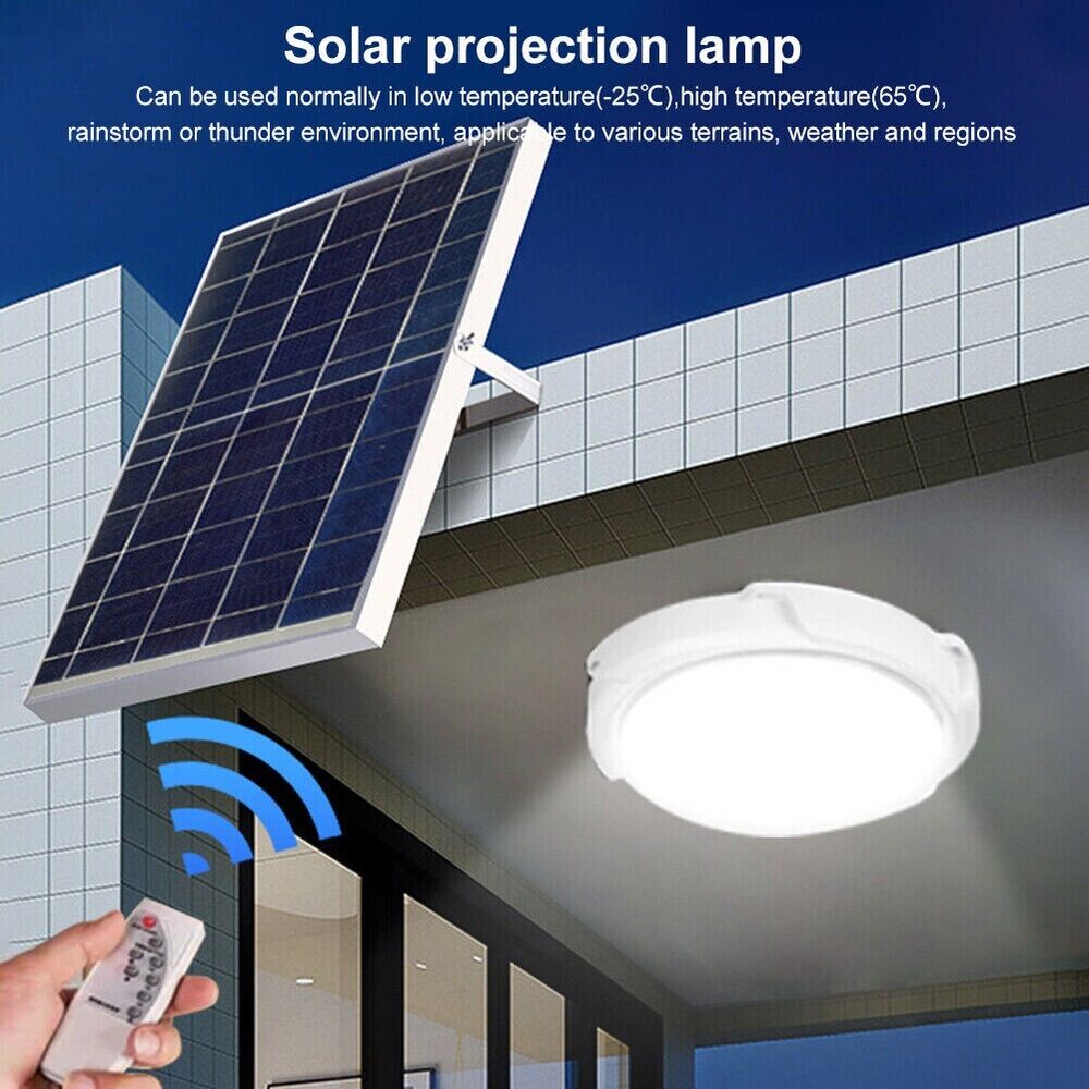 Solar Lamp with Remote Control, Interior and Exterior LED 100W High Power
