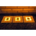 thumbnail image 1 of Homebrite 30839/3 Set of 3 Solar Power Square White Wash Stepping Stones, 1 of 2