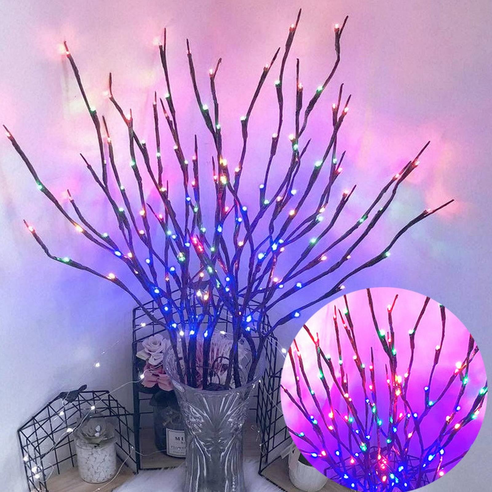 Solar Lamps Outdoor, Plastic Gutters, 30 Inch Branch Twig Lights 20 LED