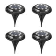 thumbnail image 1 of Solar Landscape Lighting 4Pcs 8 LED Solar Underground Buried Lights for Garden Roadway Outdoor Path Lighting House Decor, 1 of 9
