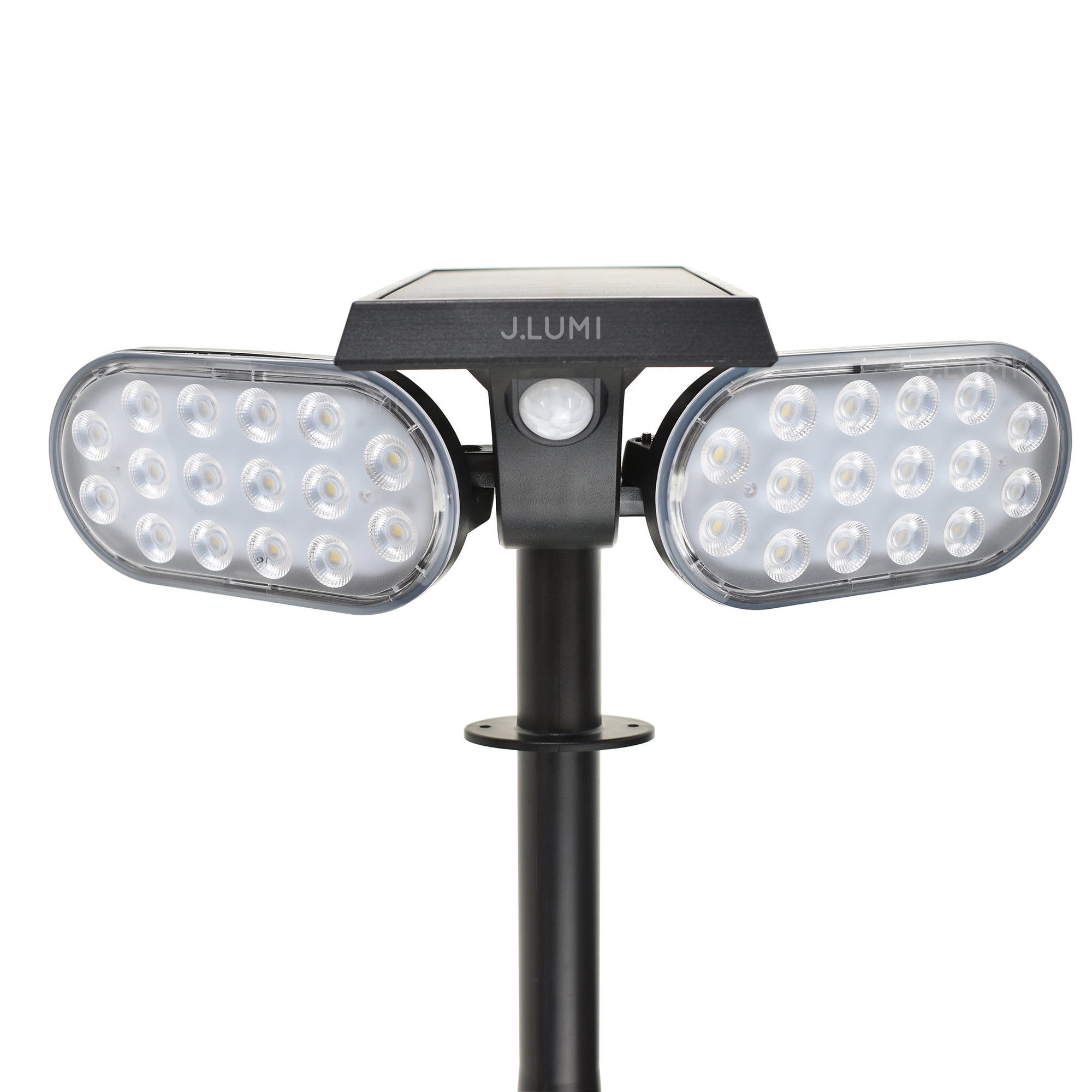 Solar Landscape Spotlight, 2 Adjustable Headlights, Motion Sensor