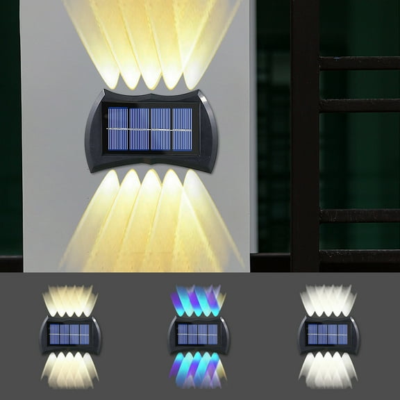 Solar Landscape Spotlights 2 Pack Outdoor Garden Lights Wireless Solar Powered WaterproofforLighting/Ceiling(Black),Ccwuwei