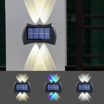 Solar Landscape Spotlights Outdoor Garden Lights Wireless Solar Powered Waterproof Yard Walkway Path Lighting Bright Illumination Easy Installation, UKHBMC | Black