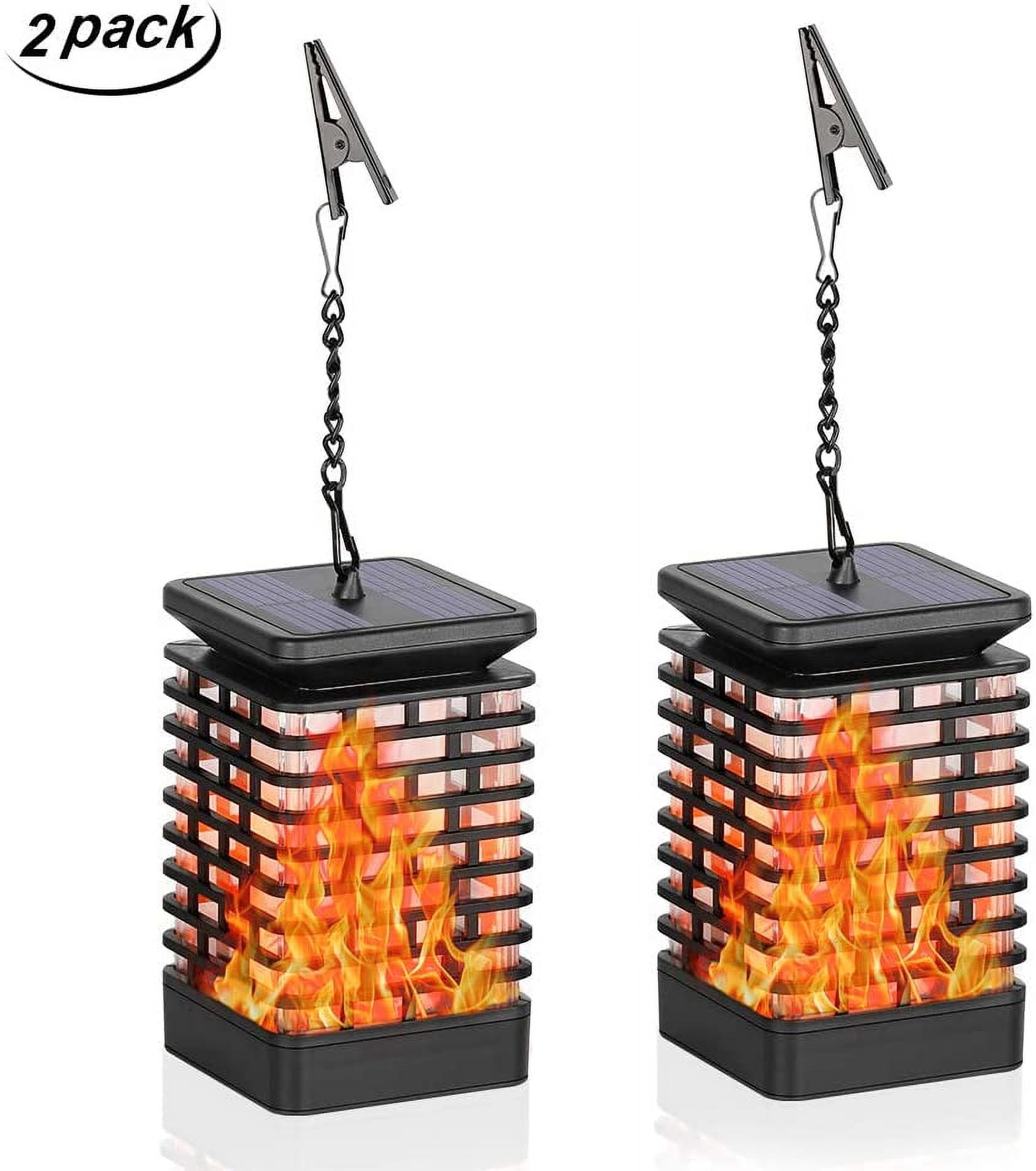 Solar Lantern Light - Solar Light Outdoor Hanging Lanterns Lights Powered Waterproof Umbrella Lanterns Path Lights for Garden Patio Yard - 2 Pack