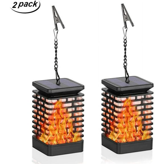 Solar Lantern Light - Solar Light Outdoor Hanging Lanterns Lights Powered Waterproof Umbrella Lanterns Path Lights for Garden Patio Yard - 2 Pack