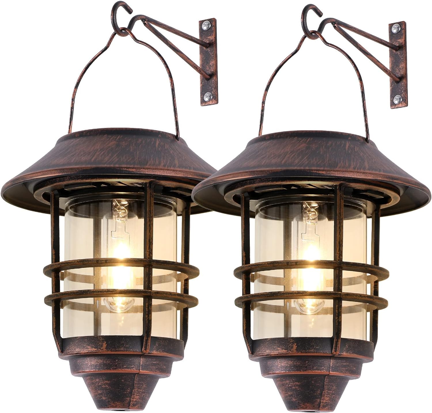 Solar Lantern Outdoor Hanging Wireless Waterproof Solar Lights with