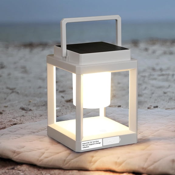 Solar Lantern Outdoor Table Lamp: Portable Hanging LED Lights - Waterproof Decorative Lights for Patio Camping