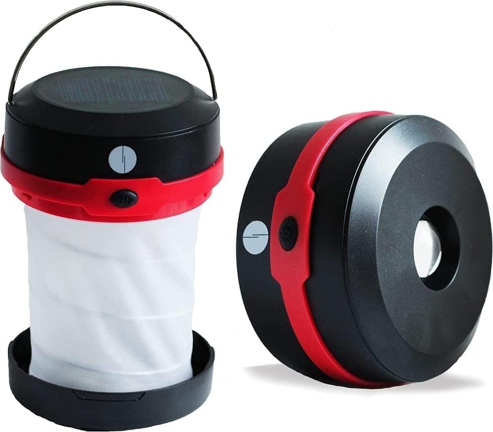Solar Lantern Rechargeable LED Light - Collapsible Dual Charging ...