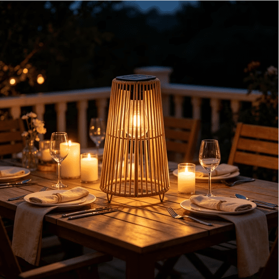 Solar Lantern, Solar Wicker Lanterns Outdoor Waterproof Boho Lights for Outside Rattan Lights Outdoor Patio Lanterns Decoration for Garden,Yard,Porch,Trees,Lawn,Pathway
