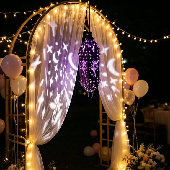 Solar Lanterns, Multicolor Large Round Moroccan Style Outdoor Hanging Lights with Cut-Out Design, IP54 Waterproof, for Garden, Patio, Pathway, Halloween and Christmas Decor