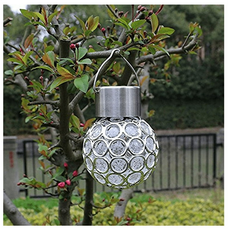 Silver solar garden lanterns deals