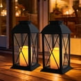 thumbnail image 1 of Solar Lanterns Outdoor Waterproof: 2 Pack Hanging Solar Lights for Outside Patio Porch Garden Tabletop Decor - Bright LED Warm White Solar Powered Lighting, 1 of 8