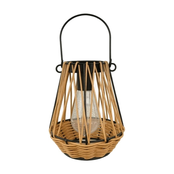 Solar Lanterns Outdoor Waterproof Handwoven Rattan Hanging Solar Light For Patio Yard Porch Decor Eco Friendly Landscape Lamp Ideal for Backyard Garden Camping Table Aesthetics