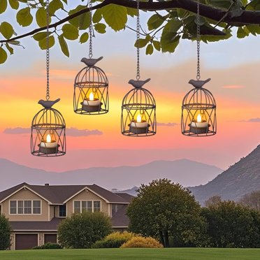 Solar Hummingbird Lantern Lights - Outdoor Waterproof Hanging Garden Decor With LED
