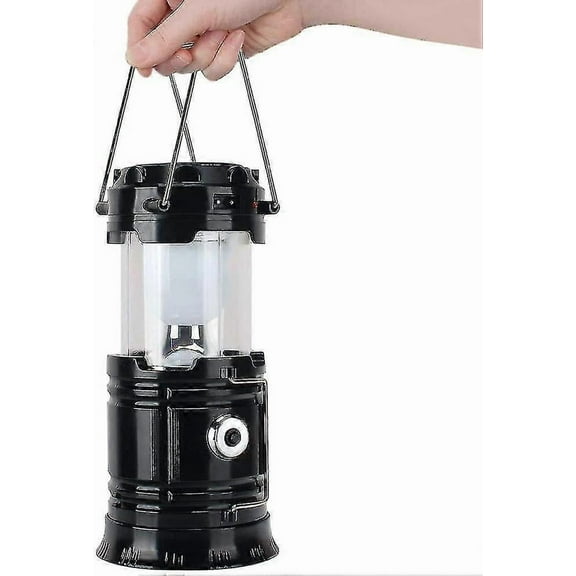 Solar Led Camping Lantern And Usb Flashlight For Outdoor, Suitable For Emergencies, Storms, Breakdowns