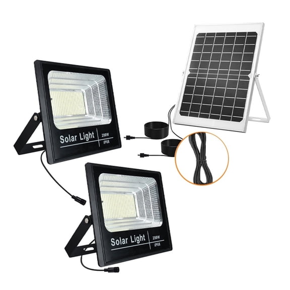 Solar Led Light Outdoor Spotlight Flood Light With Solar Panel Waterproof Solar Street Light With Remote Solar Garden Light - Wide Angle Beam