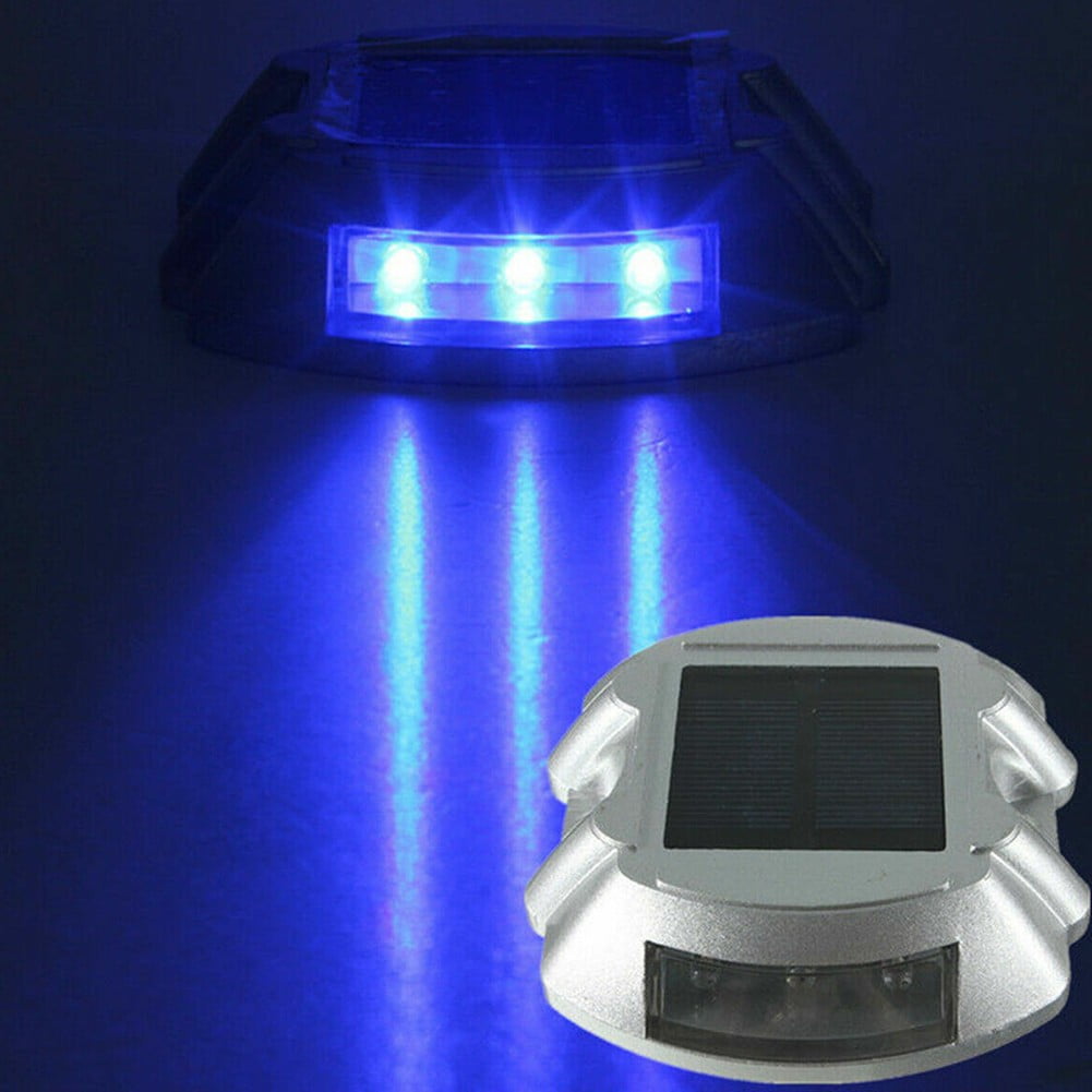 Solar Led Pathway Driveway Lights Lamp Dock Step Road Safety Marker
