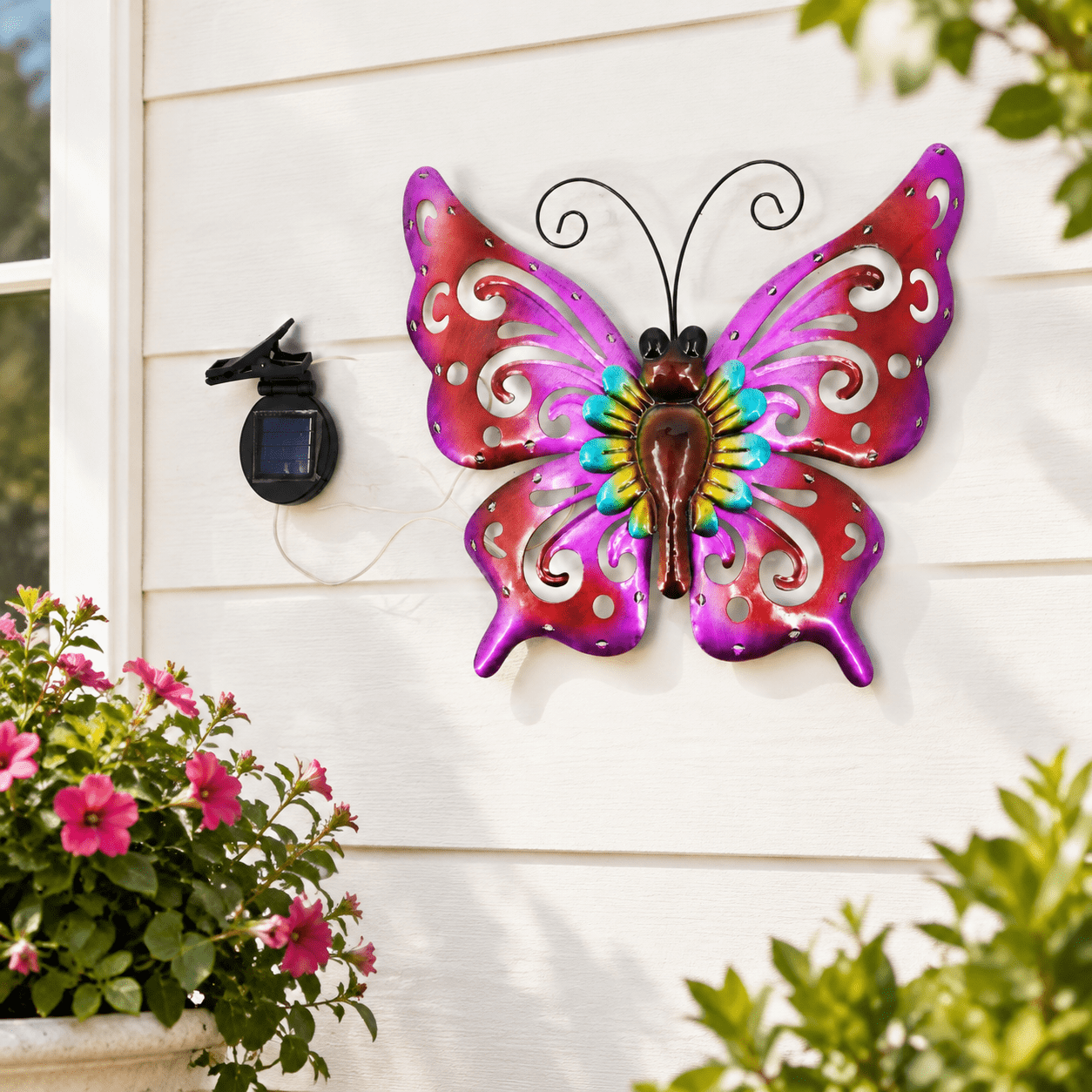 Solar Ledfly Hanging Outside Decorations For Yard Wall Art - Walmart.com