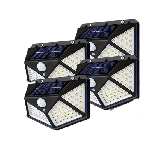 Solar Light 100LED Solar Flood Lights 3 Modes Outdoor Solar Motion Security Light Waterproof for Garden Patio Garage Wall Light