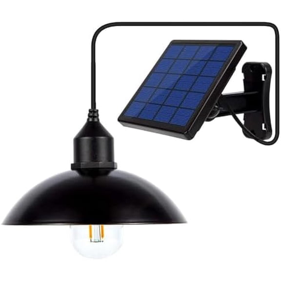 Solar Light for Chicken Coop Classical Bulb with 9.8FT Cord Solar Pendant Lights Outdoor Dusk to Dawn Waterproof for Shed, Indoor, Playhouse$$Tools & Hardware Other