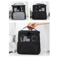 thumbnail image 1 of Solar Light Clearance Shower Bag Mesh Shower Caddy Portable Tote Bag For Bathroom, Gym, Travel, Camping Quick Dry Hanging Shower Organizer Basket Toiletry Bag, Black，Gray, 1 of 9