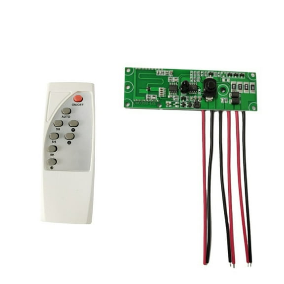 Solar Light Control Panel 3.2V 3.7V with Remote and Microwave Sensor for Outdoor Lighting,Energy Efficient Circuit Board,5-10m Detection Range