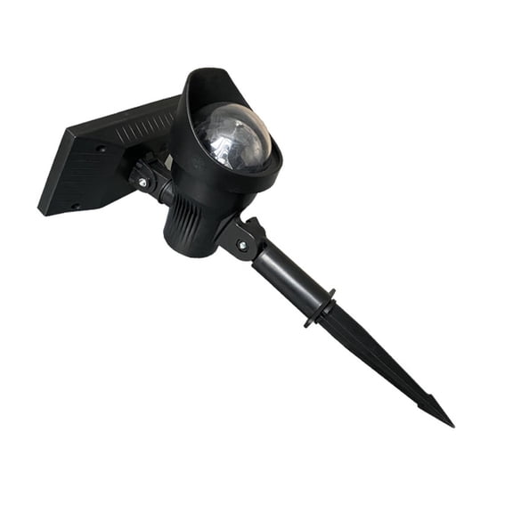 Solar Light LED Projector RGB Crystal Stage Light Outdoor Spot Rotary Lamp Lawn Solar Garden Projector Holiday Party Light ,Easy to Carry