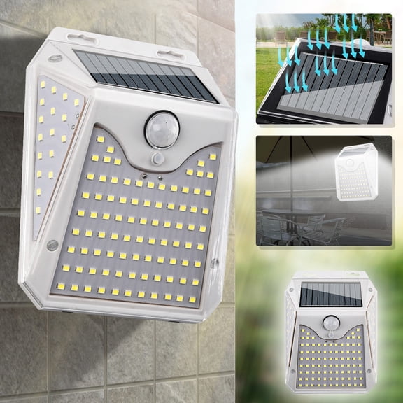Solar Light, Motion Sensor Security Lights, Human Body Induction Light Wall Lamp IP65 Solar Powered for Outdoor Patio Garden Patio Yard, Smart Household Appliances