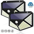 thumbnail image 1 of Solar Light Outdoor 100 LED Waterproof Security Wall Night Light with Motion Sensor 270 Wide Angle for Pathway Porch Yard Garage Garden Fence Walkway Driveway 2 Pack, 1 of 7