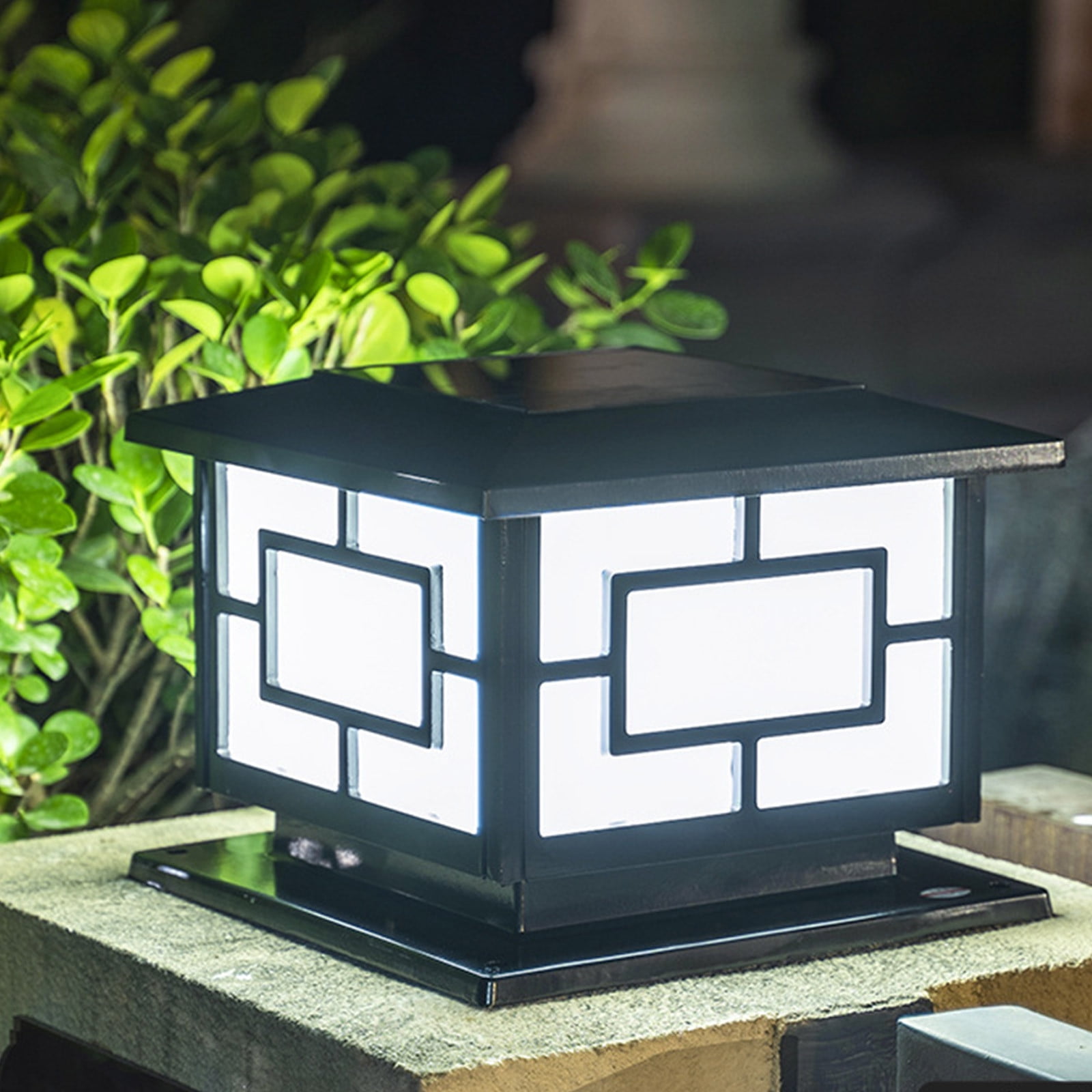 Solar Light Outdoor Solar Column Headlight Courtyard Light Front Door ...