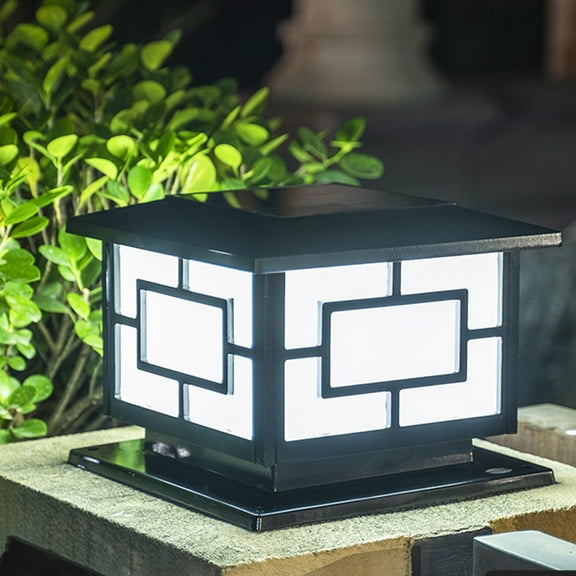 Solar Light Outdoor Solar Column Headlight Courtyard Light Front Door Villa Wall Column Light