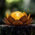 thumbnail image 1 of Waitmin Lotus Glass Solar Garden Lights - Decorative Outdoor Lighting, 1 of 7