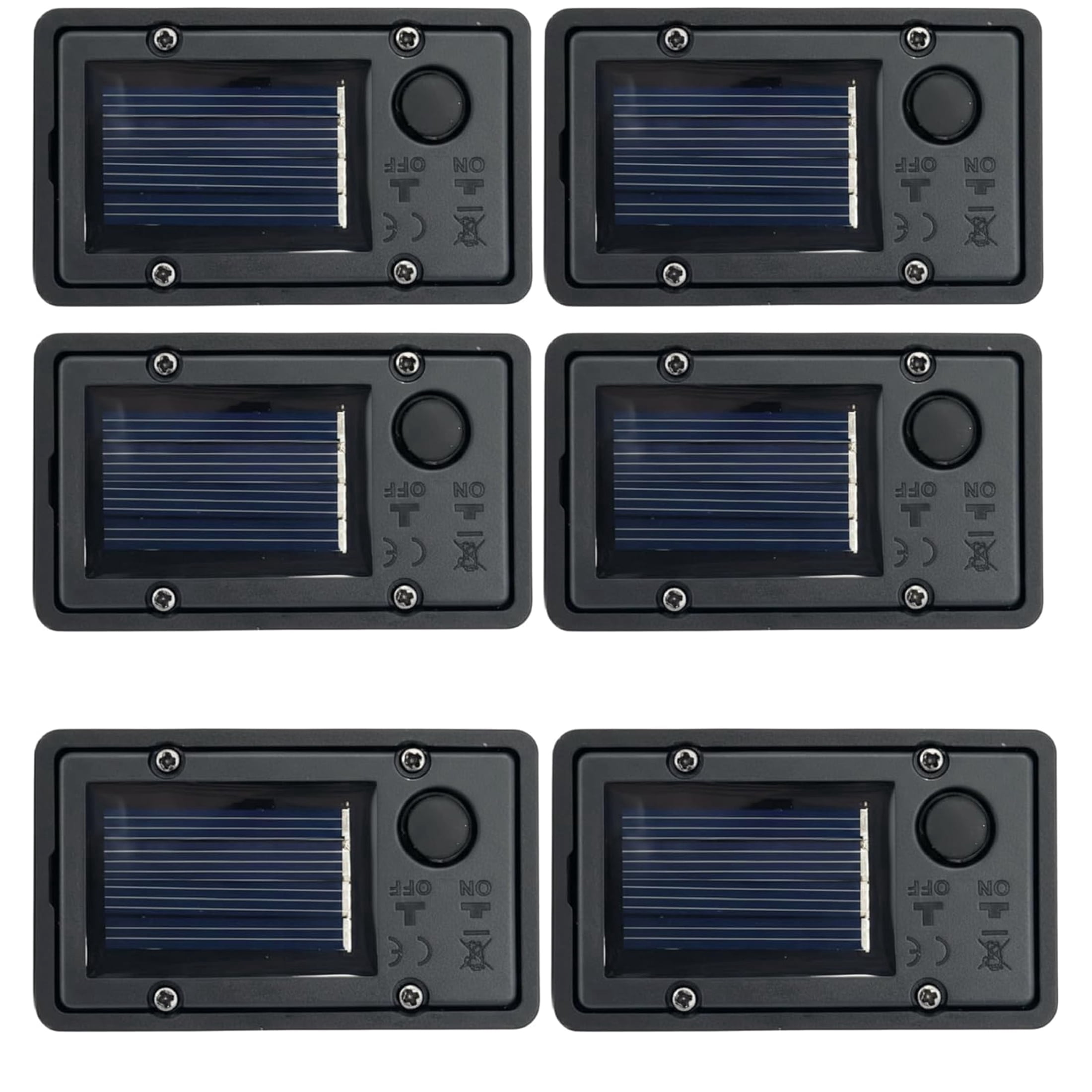 Solar Light Replacement, 6 Pack, Waterproof LED Insert - Battery Box for Outdoor Hanging Lanterns, Garden Patio Decor, 1.57x2.75in