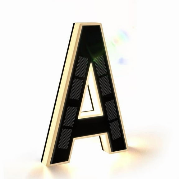 Solar Lighted 9 Inch LED Address Numbers Signs - Waterproof Outdoor Design for Homes, Modern Look, Ideal for Various Environments,Modern Farmhouse Illuminated Sign