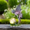 thumbnail image 1 of Northlight Solar Lighted Fairy with Gazing Ball Outdoor Garden Statue - 11", 1 of 9