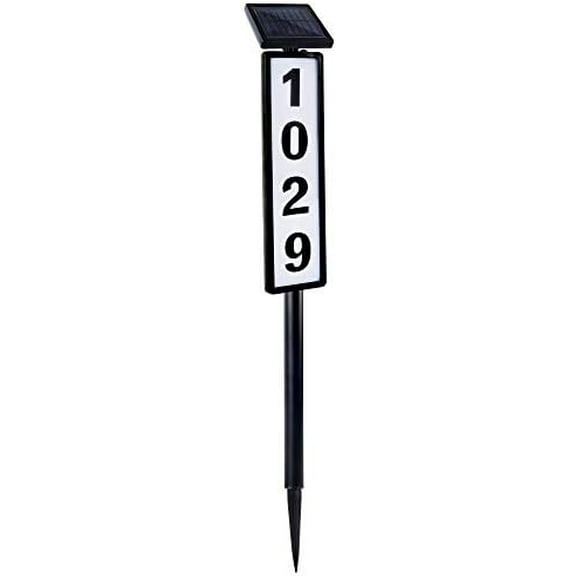 Solar Lighted House Address Numbers Sign, Solar Powered House Numbers Light, LED Illuminated Outdoor Address Plaque for Home Yard Garden House$$Tools & Hardware Other