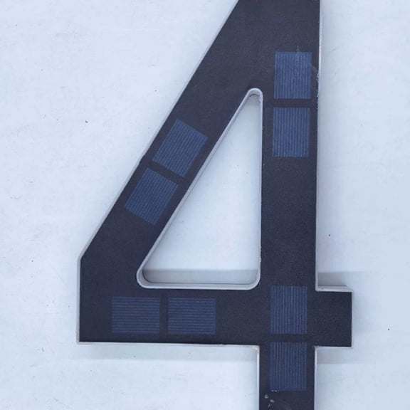 Solar Lighted House Numbers for Outside, Light Up Waterproof LED Address Numbers Signs for Houses, Large Personalized Illuminated Exterior Modern House Numbers Light