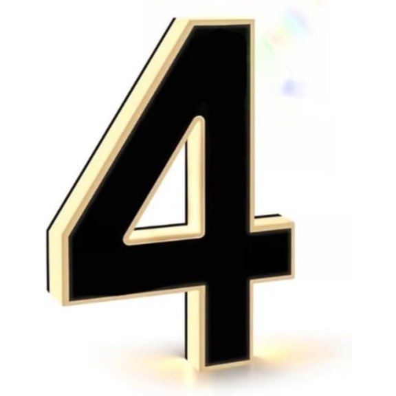 Solar Lighted House Numbers, Waterproof LED Address Plaques with Illuminated Design, Personalized Modern Exterior Sign for Yard, Door, and Outdoor Decoration