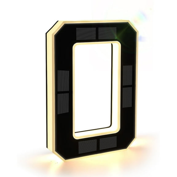 Solar Lighted House Numbers Waterproof LED Address Sign, Light up House Numbers for Outside, Modern Large Plate Backlit Personalized Illuminated Plaque for Home Yard Garage Shop Decor(0)