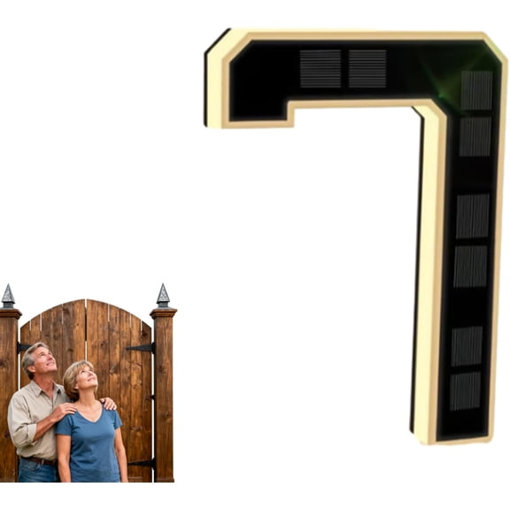 Solar Lighted House Numbers Waterproof LED Address, Solar Address Sign, Upgrade Your Home’s Curb Appeal, Modern LED House Number Light – for Stylish, All-Night Visibility (7)