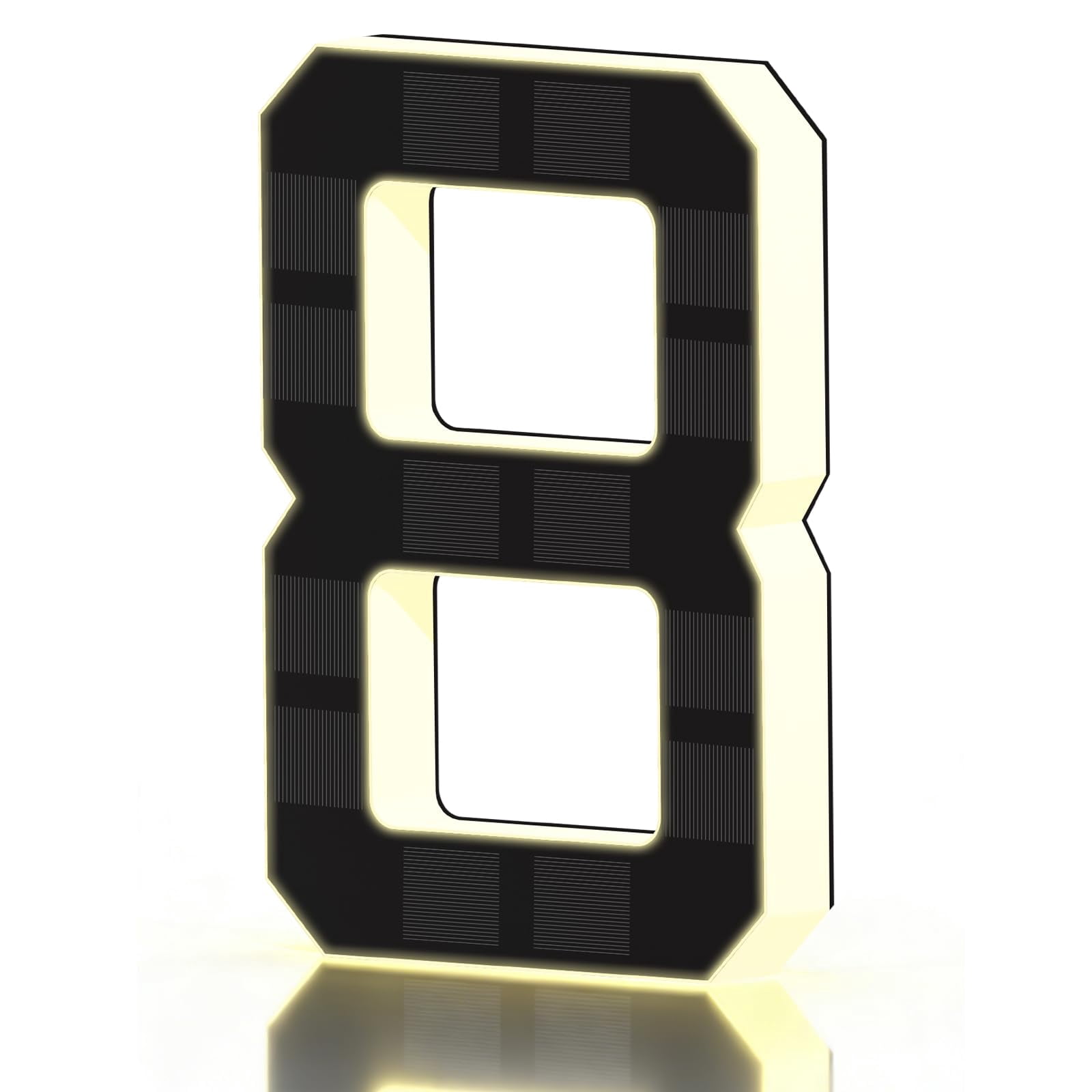 Solar Lighted House Numbers for Outside – Light Up IP67 Waterproof LED ...