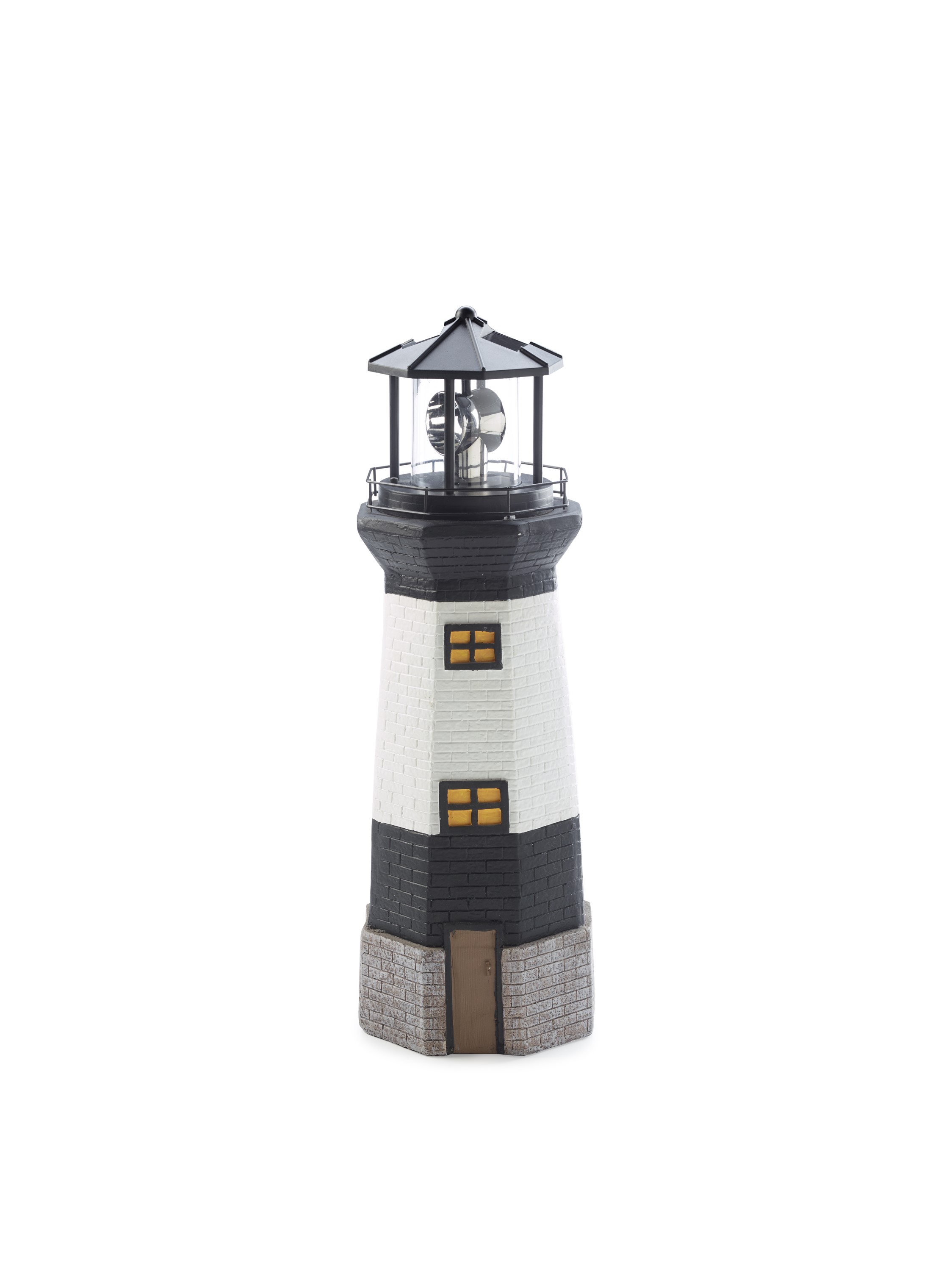 Solar Lighthouse - Black/White
