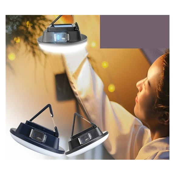 Solar Lights, 30000mAh Solar Powered Camping Lantern Rechargeable LED Flashlight Tent Lantern Camping Gadgets Emergency Hand Lamp With USB
--------
Super Bright & Energy Efficient