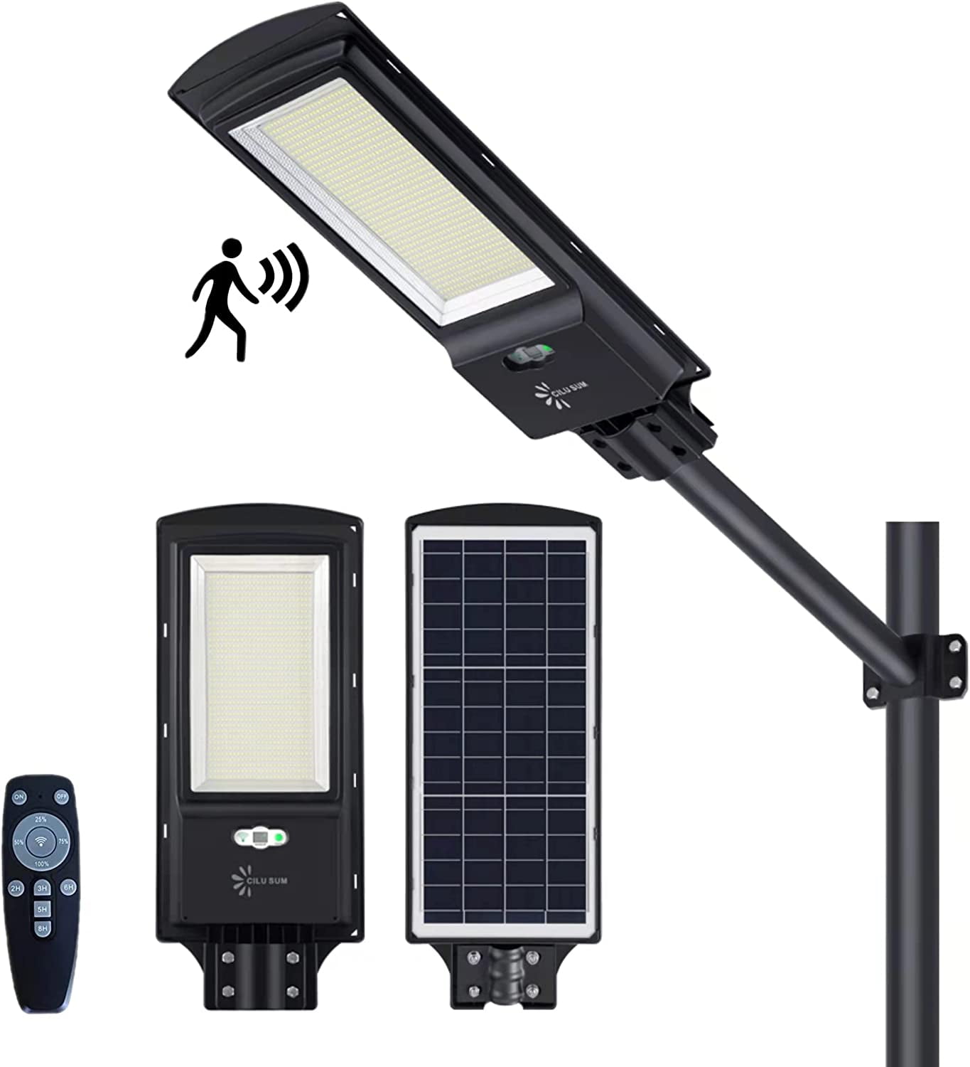 Solar Lights,300W Solar Street Light Outdoor Lighting,936 LEDs,6500k ...