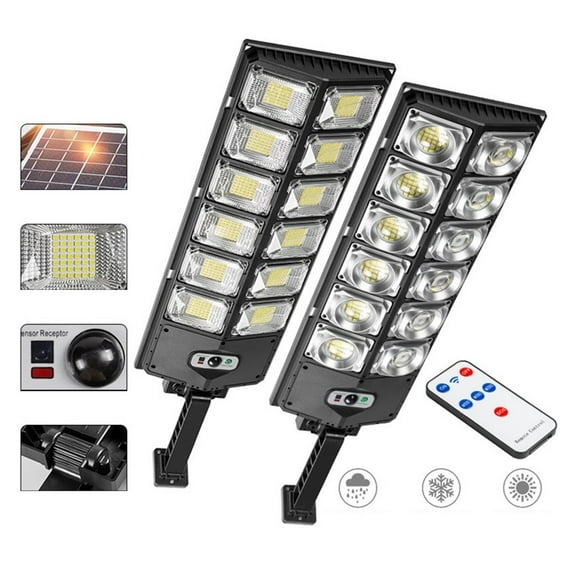 Solar Lights, 504 LED Solar Street Lights Outdoor High Power Solar Motion Sensor Wall Light Yard Garage Garden Security Remote Flood Light
--------
Super Bright & Energy Efficient